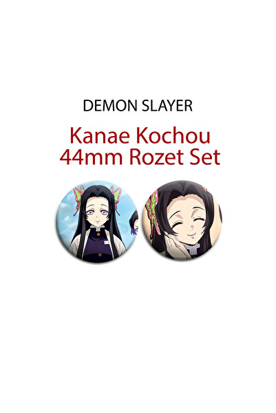Akumastik Demon Slayer Kanae Kocho 44mm 2 ADET ROZET SET - Kimetsu No Yaiba