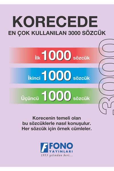 Fono Yayınları First 3000 Words in Korean