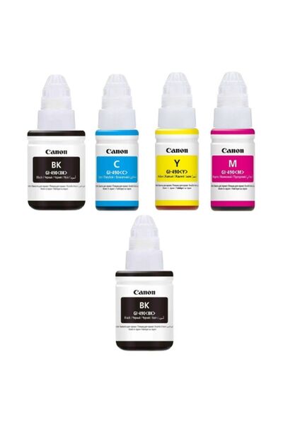 Canon GI-490 Mürekkep Kartuş Takımı +1 Siyah Hediyeli