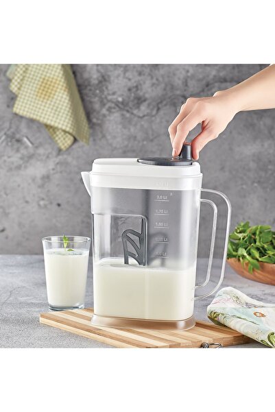 CCK HOME Mikser Sürahi Ayran Çırpıcı Sürahi Karıştırıcılı Sürahi Karıştırıcı Sürahi 2Lt