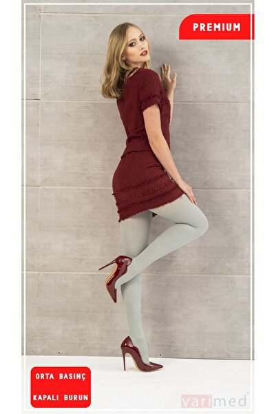 Varimed 3241 Premium Ccl2 Orta Basınç Külotlu Kapalı Burun Çorabı