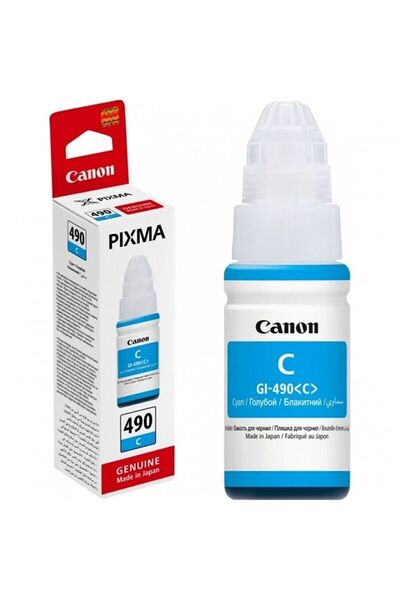 Canon Gı-490 Pixma G4411 Orjinal mavi mürekkep kartuşu 70ml.