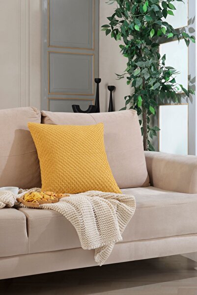 SHAL HOME Husă de pernă decorativă unică Shal Plaid 44x44cm