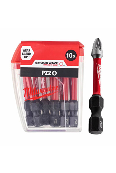 Milwaukee Bits Uç Matkap Ucu Tornavida Ucu Vidalama Ucu Pz2-50mm T4932430866 - 10 Adet