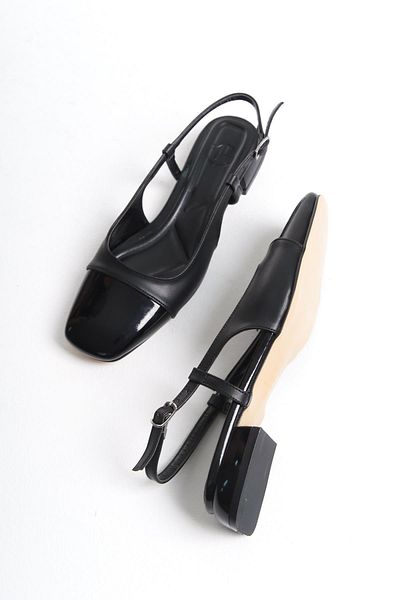 Modabuymus Gresco Black Short Heeled Daily Ballet Flats
