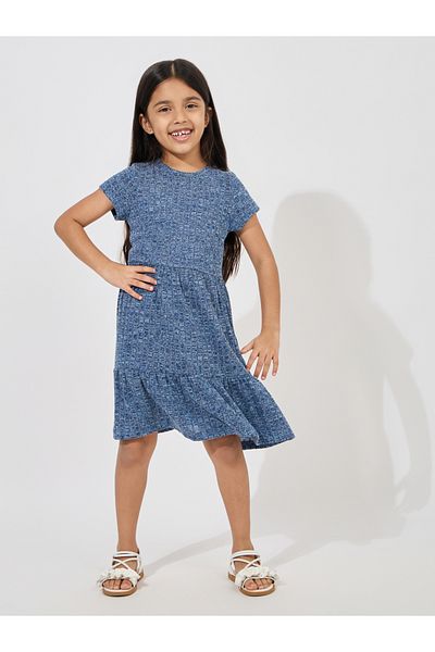 Styli Melange Knitted Casual Dress