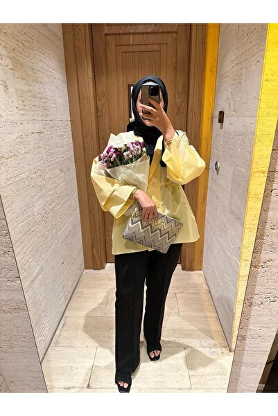 tafta Siyah Emilia Pantolon