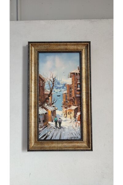 Asmin Sanat Evi Orijinal Yağlı Boya Tablo 30 X 50