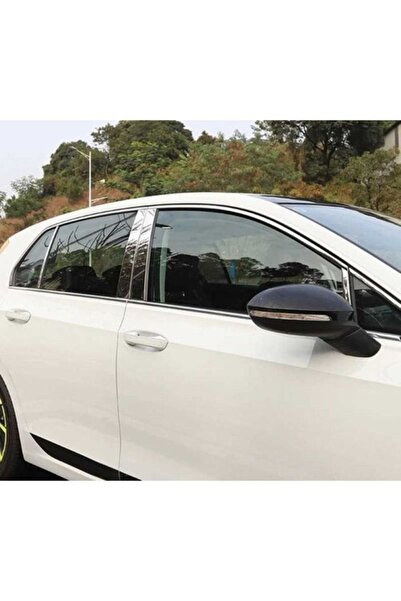 BLUEO Volkswagen Golf 8 Uyumlu Cam Çıtası Kromu Nikelaj Full Set Paslanmaz Çelik