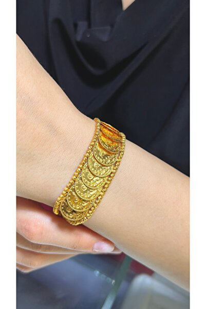kuyumcu nurettin 17 Gr (Gram) Dorikalı Baskı Reşat Bileklik 22 Ayar Altın