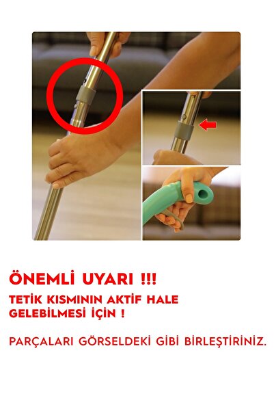 SMARTER Shıny Sprey Mop Somon Mop Paspas Temizlik Seti