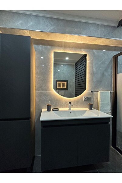 MKS Design 60x80 Ledli Banyo Aynası / Banyo Aynası / Ledli Ayna / Dekor Ayna / Led Işıklı Ayna