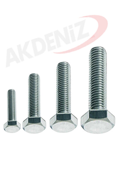 Akdeniz DIN933 M8*90 Mm Galv. Kaplamalı Cıvata 1000 Adet