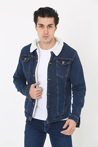 comstar Мъжко дънково яке с кожа