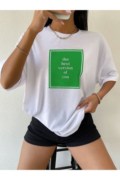 PALPİTO Λευκό μπλουζάκι Oversize - Kaıdn, The Best Printed