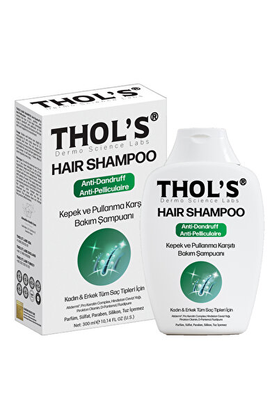 THOLS THOL'S HAIR SHAMPOO Anti Dandruff&Anti Pelliculaire(TB30)Kepek ve Pulla...