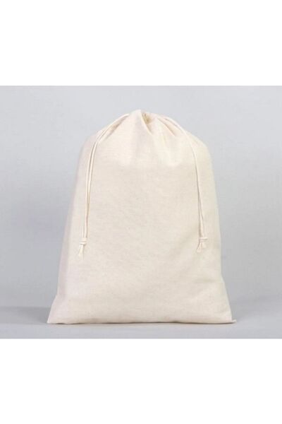 ALERSS 20x30 Cm 10 Pieces Raw Cloth Multi-Purpose Drawstring Pouch