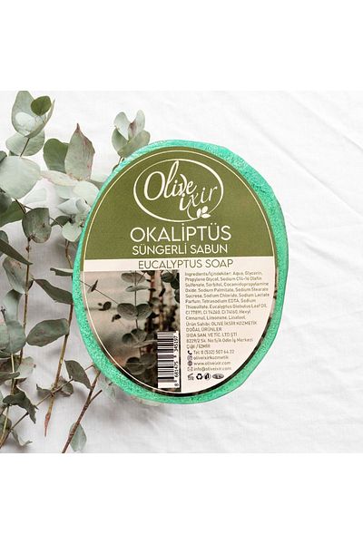 olive ixir صابون الأوكالبتوس - تفاصيل إسفنجية