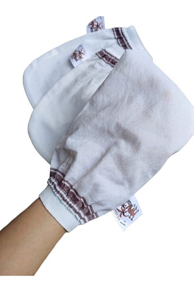 Devran develi 3-Piece Thin Bath Shower Bath Washcloth - Elastic