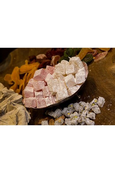 Turuncu Kuruyemiş Plain Rose Turkish Delight 150 Gr
