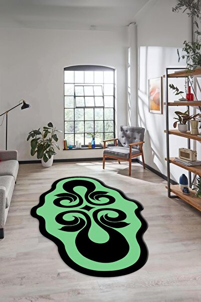 EY HOME Digital Printed Non-Slip Base Washable Laser Cut Stylish Runner Kitchen Living Room Carpet