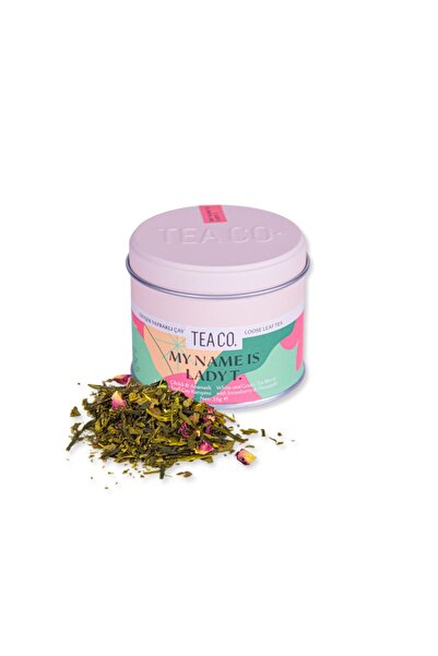 Tea Co My Name is Lady - Çilek ve Ananaslı Beyaz Çay 25 gr Teneke Kutu