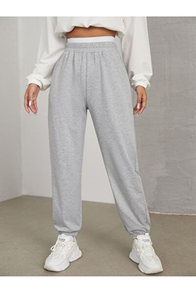 FİTGO Pantaloni de sport cu elastic gri - Leg