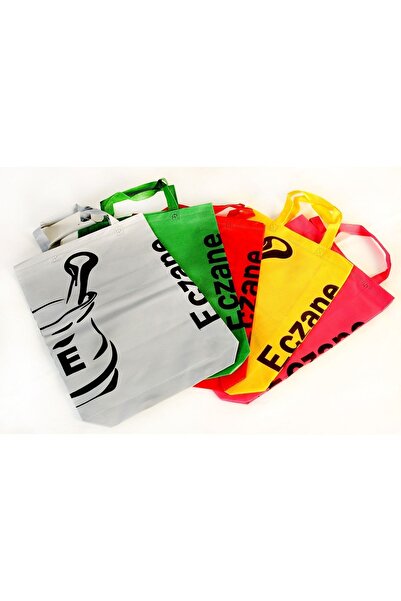 ÇABUKLAR Eczane Bez Çanta Körüklü 5 Renk Havan (35x40x10 cm) - 50 Adet