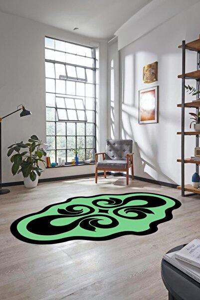 EY HOME Digital Printed Non-Slip Base Washable Laser Cut Stylish Runner Kitchen Living Room Carpet