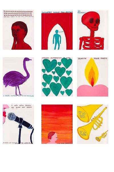 Taranist Poster David Shrigley din hârtie 9 bucăți 10x15 cm