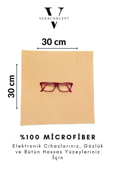 Genel Markalar Büyük Boy Mikrofiber Gözlük Tablet Telefon Temizleme Mendili 3...