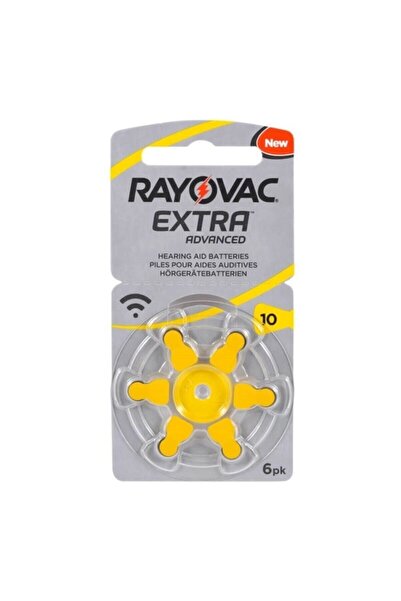 Rayovac Extra 10 Numara Işitme Cihazı Pili - 6'lı Paket