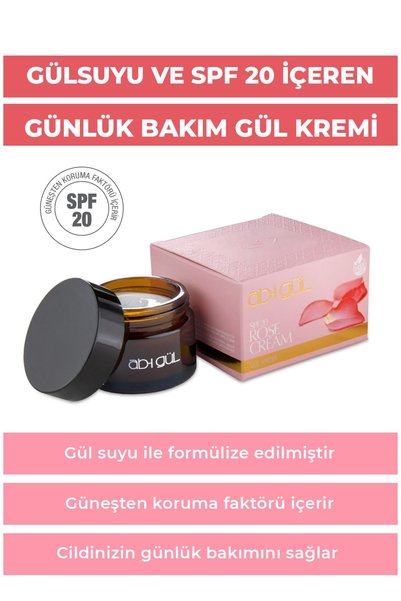 Ab-ı Gül 45 ml Day Rose Moisturizing Cream - SPF20 Protection
