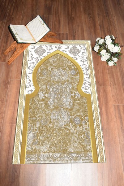 EY HOME Digital Printed Washable Motif Gift Prayer Rug Prayer Mat 70X130Cm
