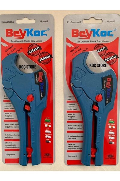Beykoç Fully Automatic Patented Plastic PVC PPRC Pipe Cutting Clipper 2 Pieces 5392bykc