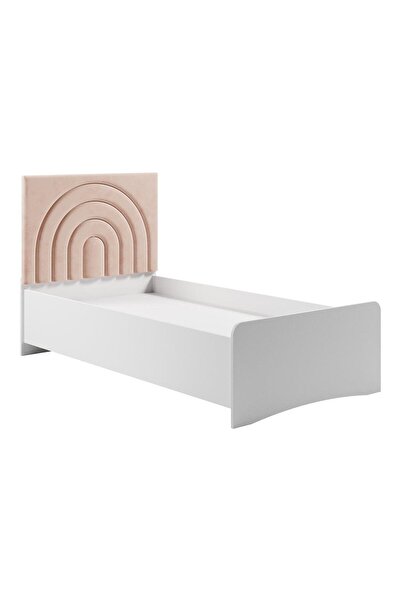 Meltem Fiona Pembe Genç Odası Tek Kişilik Amortisörlü Bazalı Karyola