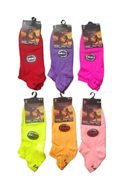 Milano 6 pari raznobojnih čarapa za čizme