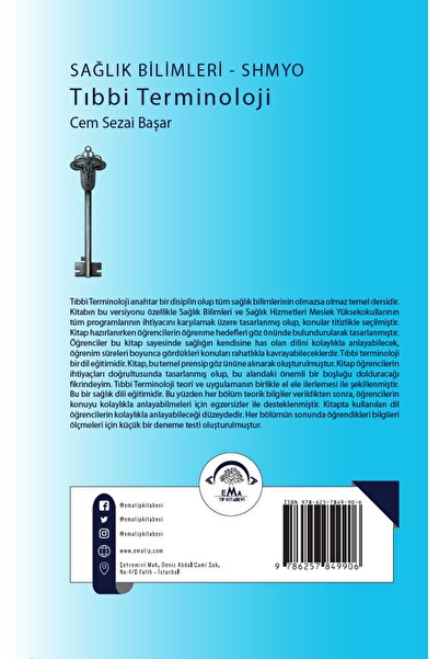 Ema Tıp Kitabevi Sağlık Bilimleri - SHMYO Tıbbi Terminoloji
