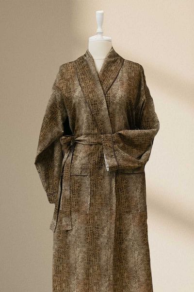 Minteks MINTEKS - Snake Patterned Dressing Gown After Bath