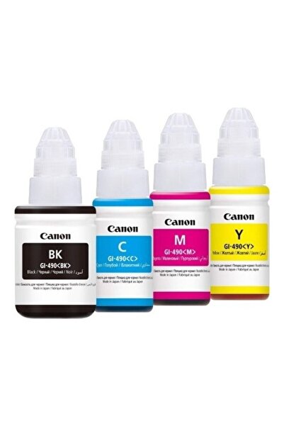 Canon GI-490 / Pixma G1400 / G2400 / G3400 Set Mürekkep