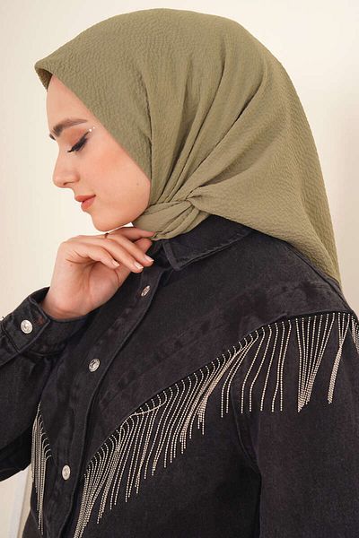 Huzurlu İpek Mio Caz - with Scarf and Light Khaki Feature