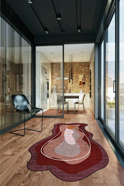 EY HOME Digital Printed Non-Slip Base Washable Stylish Modern Laser Cut Kitchen Living Room Carpet