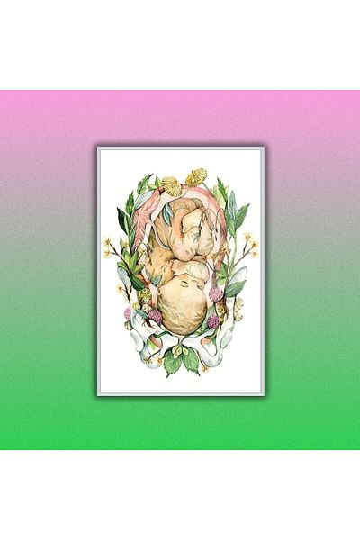 GAAGART Tub de sticlă cu cadru metalic Baby Polyclinic Table Baby Floral