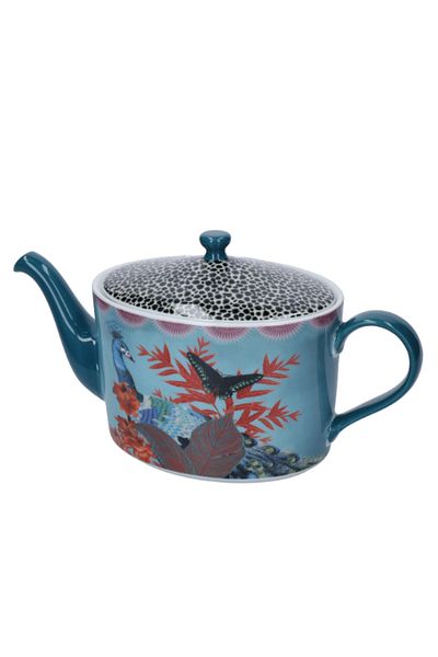 MIKASA Mksateapot Sarah Arnett Porcelain 1.1 Liter Teapot