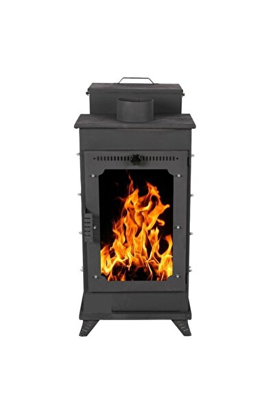 etinova Pelet Sobası 3 Tarafı Camlı Şömine Tipi  Modeli F002