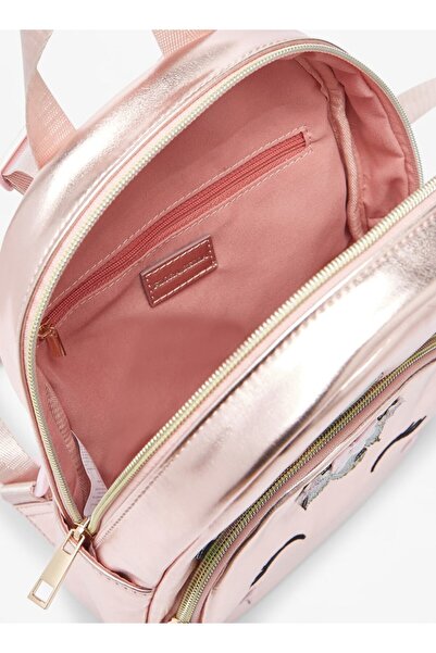 Flora Bella by Shoexpress Flora Bella Applique Detail Backpack with Adjustable Straps and Zip Closure - W 22 x H 27 x D 8 cm