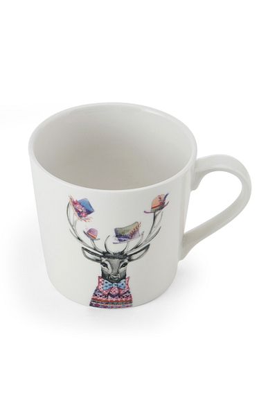 MIKASA Tipperleyhill 380ml Fine China Deer - Mktippmugstag Mug
