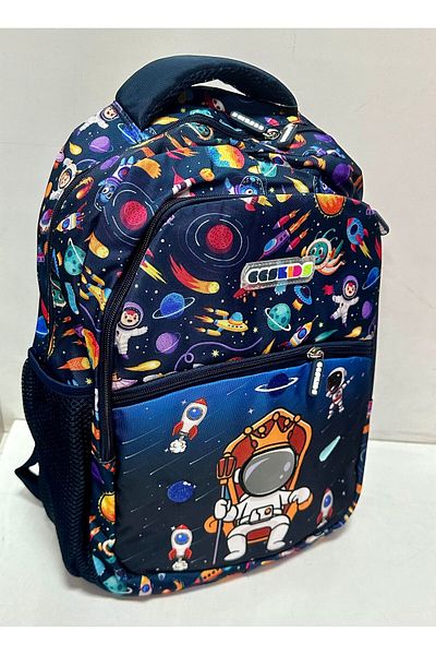 ÇÇS Navy Blue 51736 Model Large Size Backpack - For Boy with Traveller and Multiple Compartments