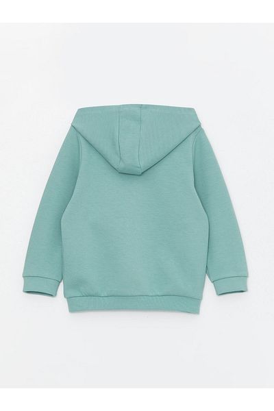 LC Waikiki Baby Boy Zippered Hooded Long Sleeve Sweatshirt
