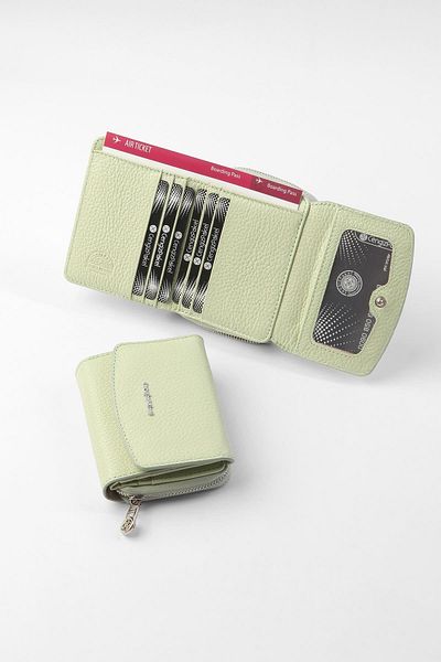 CENGİZ PAKEL Genuine Leather Mini Women's Portfolio - Gengiz Pakel, Horizontal Snap, Green - 65288